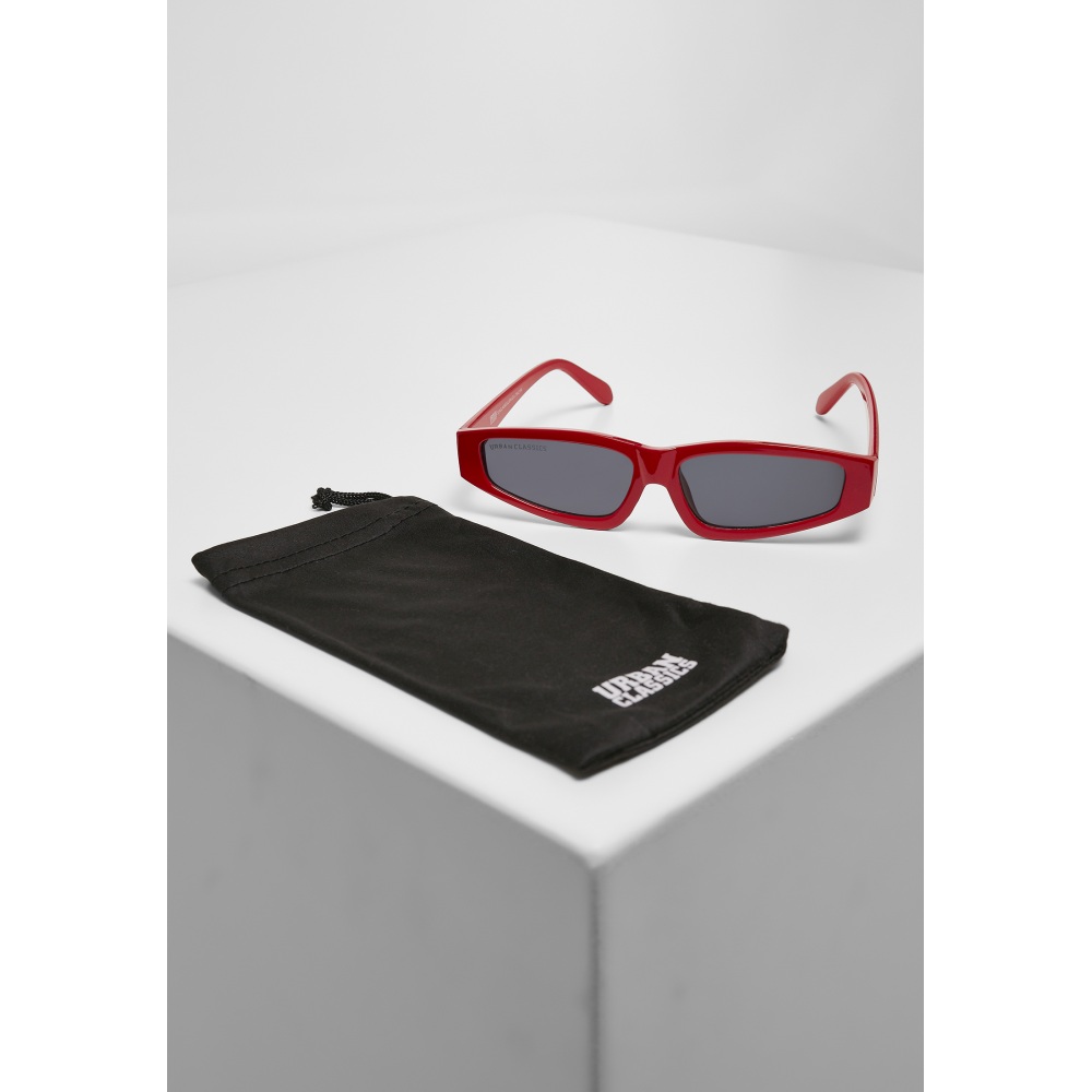 Urban Classics - Lefkada 2-Pack Des lunettes de soleil - Noir/Rouge